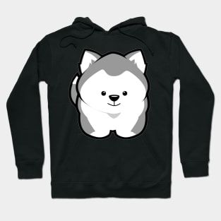 Husky Puppy Grey Hoodie